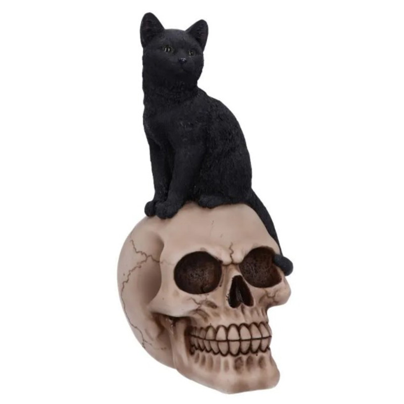Статуэтка Skull Black Cat Черный Статуэтка Skull Black Cat Черный в Брянске | Loft Concept