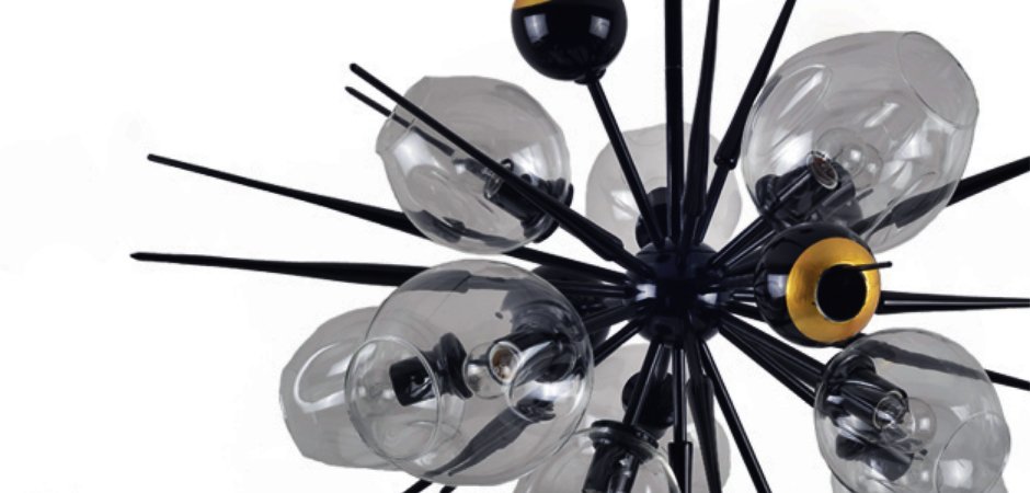 Люстра Boom Bubble Black 10 плафонов Люстра Boom Bubble Black 10 плафонов - Loft-Concept в Брянске