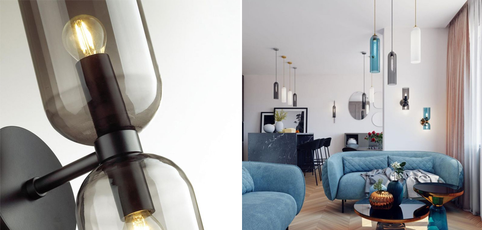 Бра Articolo Double Cup Черное Бра Articolo Double Cup Черное - Loft-Concept в Брянске