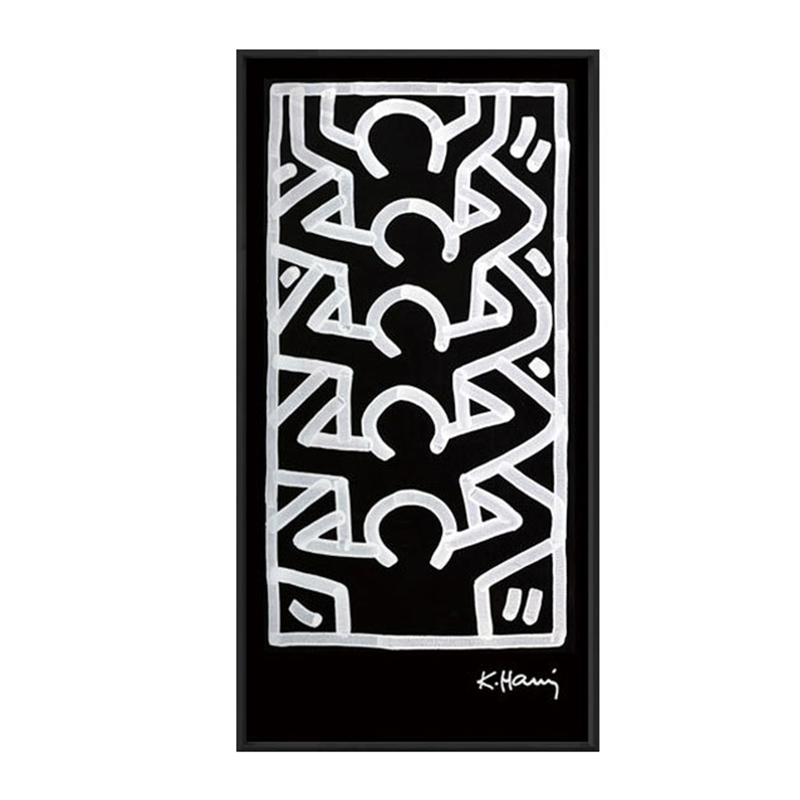 Постер Keith Haring 4 Черно-белый Постер Keith Haring 4 Черно-белый в Брянске | Loft Concept