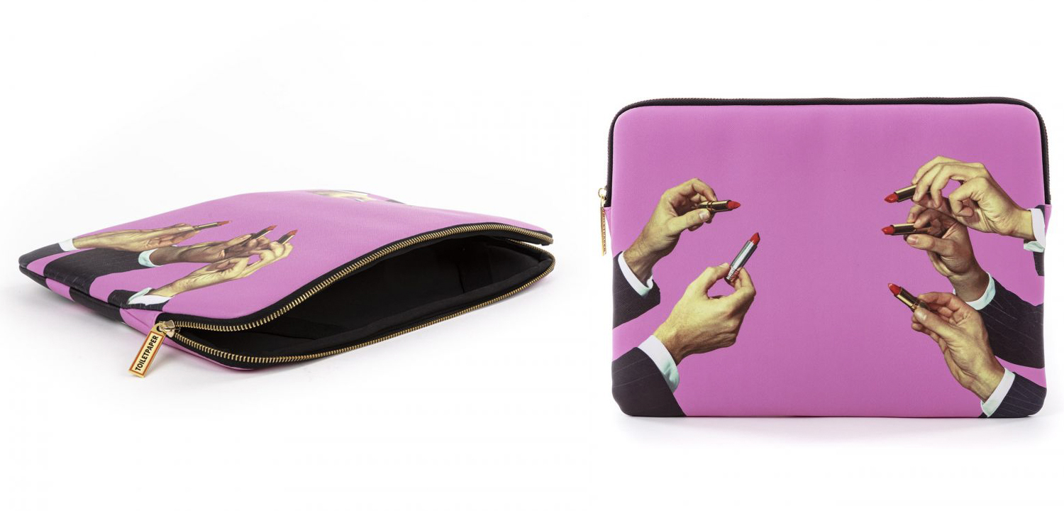 Чехол для ноутбука Seletti Laptop Bag Lipsticks Pink - фото