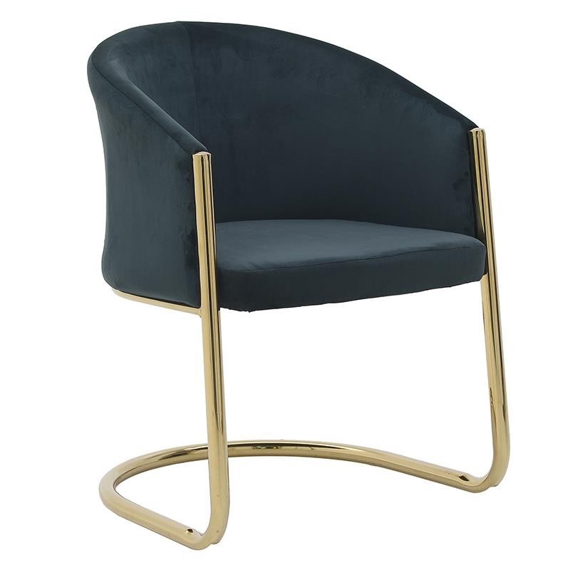 Стул Imelda Chair Gray Серый Глянцевое золото Стул Imelda Chair Gray Серый Глянцевое золото в Брянске | Loft Concept