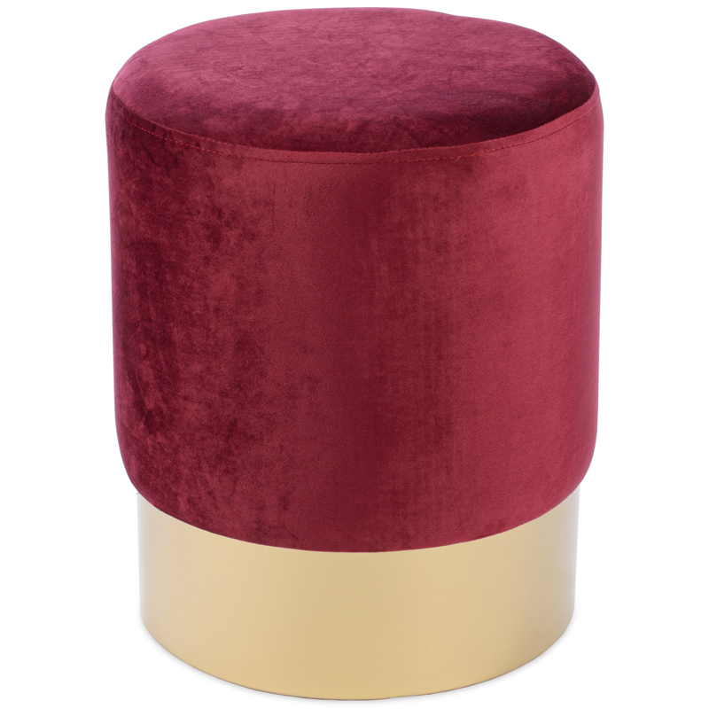 Пуф Una Puff burgundy Бургундский красный Золотой Пуф Una Puff burgundy Бургундский красный Золотой в Брянске | Loft Concept