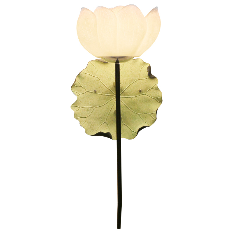 Бра White Lotus Flower Sconce Белый Зеленый шалфей Бра White Lotus Flower Sconce Белый Зеленый шалфей в Брянске | Loft Concept