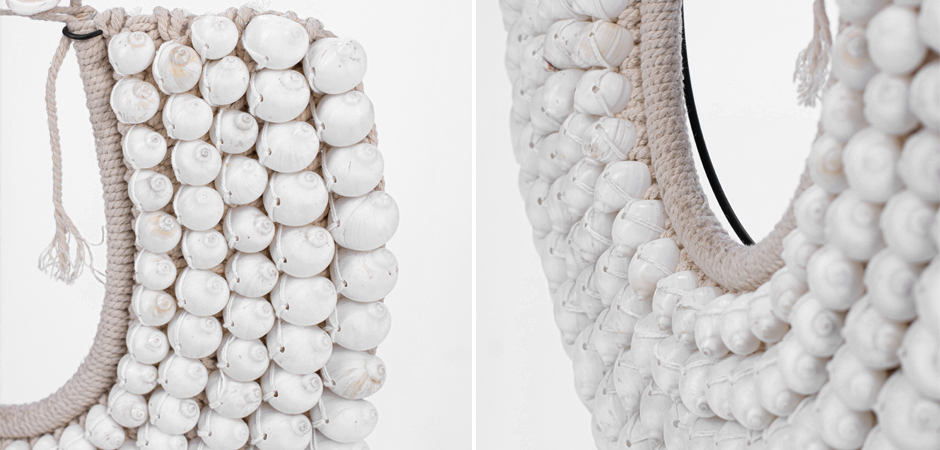 Ожерелье из ракушек на подставке Round Shell Necklace Ожерелье из ракушек на подставке Round Shell Necklace - Loft-Concept в Брянске