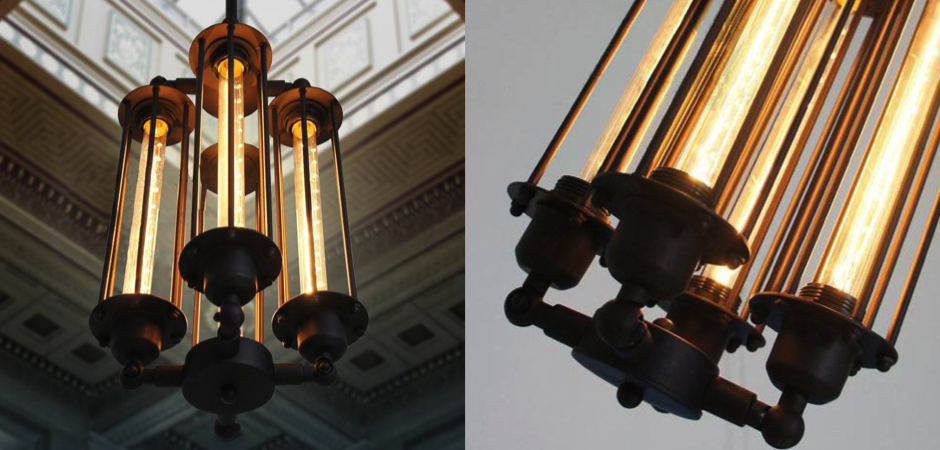 Подвесной светильник Loft Industrial Edison Cage Vertical Quatro Подвесной светильник Loft Industrial Edison Cage Vertical Quatro - Loft-Concept в Брянске