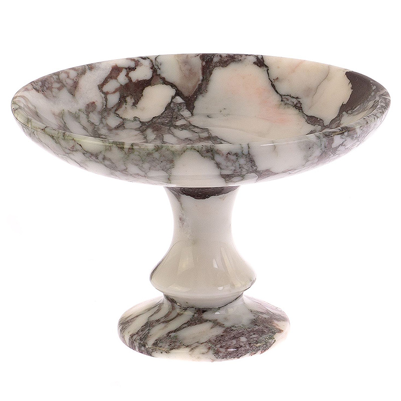 Фруктовница из натурального камня Мрамор Саянский Natural Stone Fruit Bowls Бежевый Коричневый в Брянске | Loft Concept 