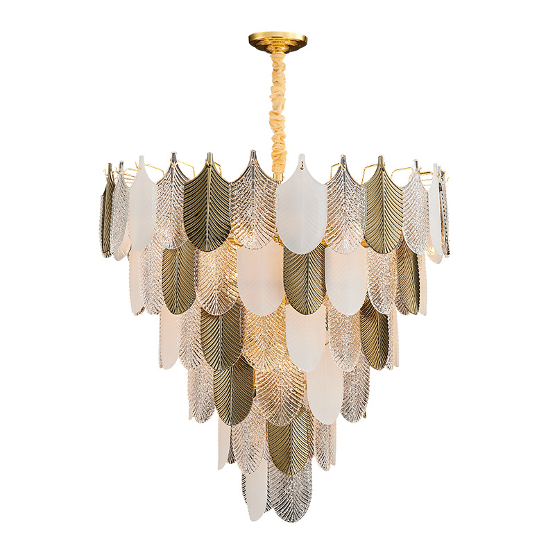 Люстра Abelia Chandelier Золотой Белый Прозрачный Люстра Abelia Chandelier Золотой Белый Прозрачный в Брянске | Loft Concept