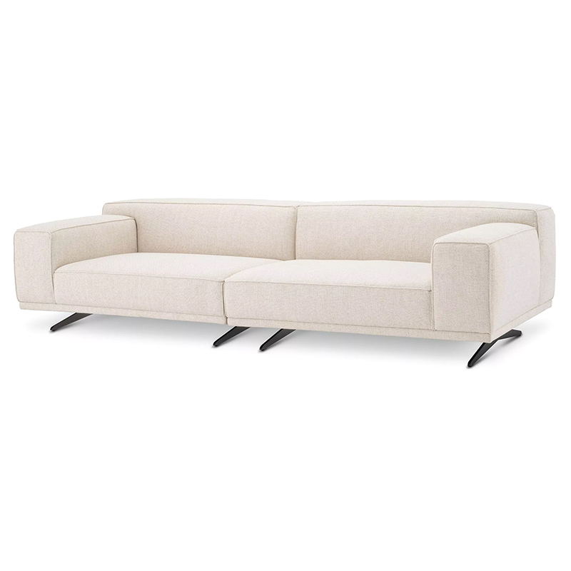 Диван Eichholtz Sofa Grasso Бежевый Черный Диван Eichholtz Sofa Grasso Бежевый Черный в Брянске | Loft Concept