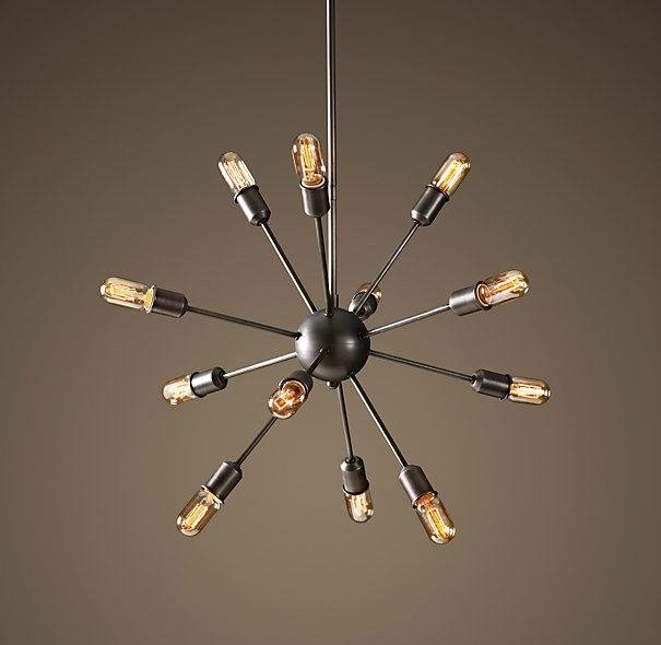Люстра Loft Industrial Sputnik Chandelier 70 12 Черный Люстра Loft Industrial Sputnik Chandelier 70 12 Черный в Брянске | Loft Concept