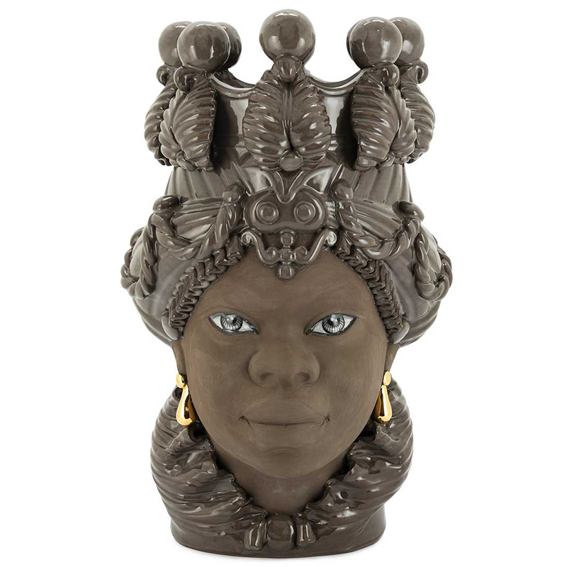 Ваза VASE MORO BIG LADY BLACK MUD Коричневый Ваза VASE MORO BIG LADY BLACK MUD Коричневый в Брянске | Loft Concept