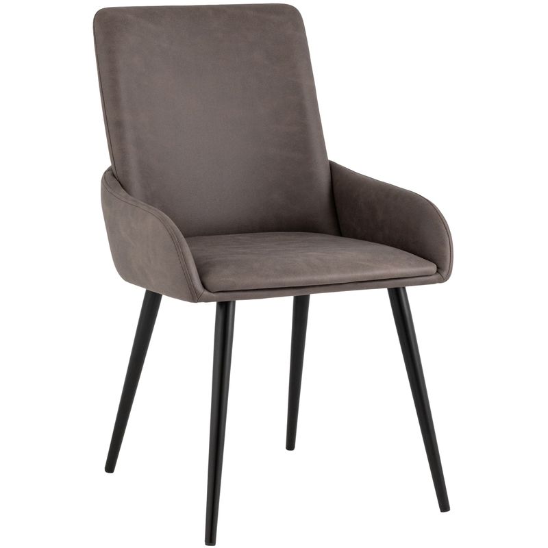 Стул Munchen Chair Коричневая Винтажная Экокожа Коричневый винтаж Черный Стул Munchen Chair Коричневая Винтажная Экокожа Коричневый винтаж Черный в Брянске | Loft Concept