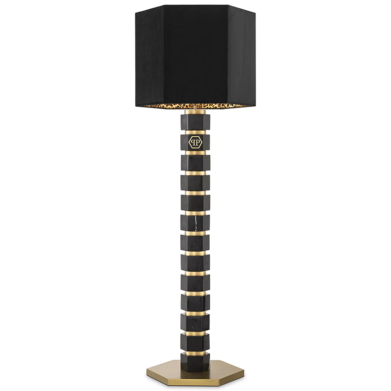 Торшер Philipp Plein Floor Lamp Hexagon Черный Золотой Коричневый Торшер Philipp Plein Floor Lamp Hexagon Черный Золотой Коричневый в Брянске | Loft Concept