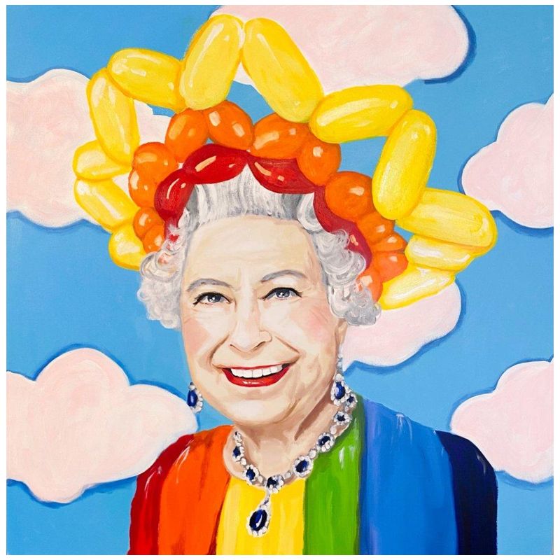 Картина Queen Elizabeth in Balloon Sunshine Crown Мульти Картина Queen Elizabeth in Balloon Sunshine Crown Мульти в Брянске | Loft Concept