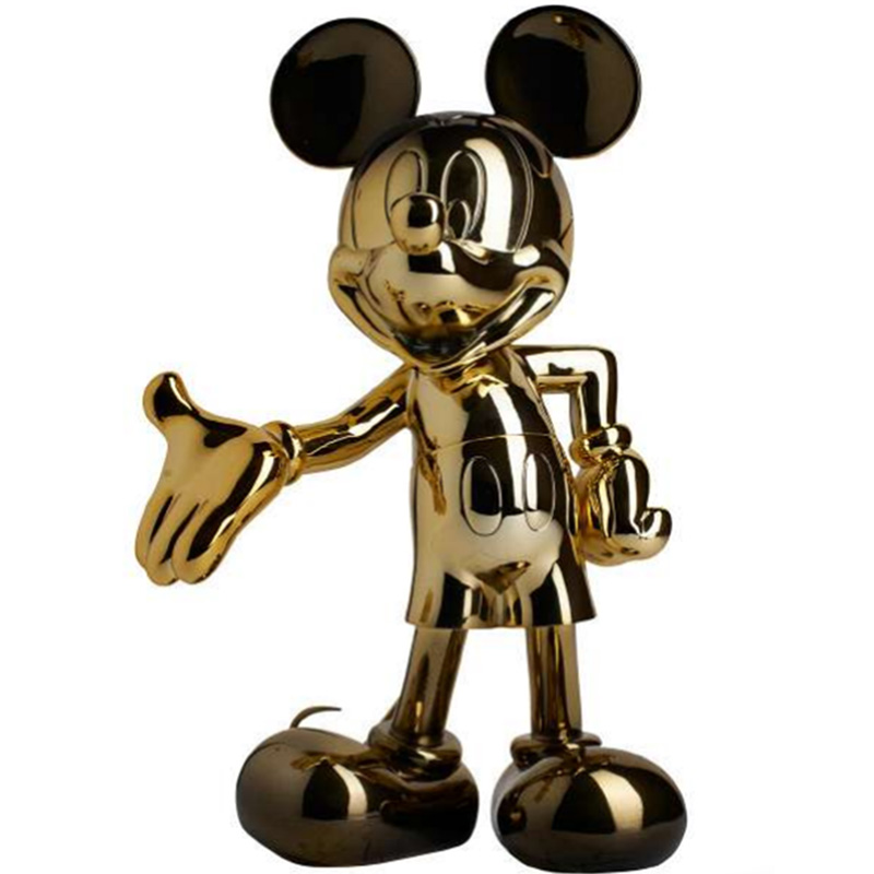 Статуэтка Mickey Mouse statuette gold Глянцевое золото Черный Статуэтка Mickey Mouse statuette gold Глянцевое золото Черный в Брянске | Loft Concept