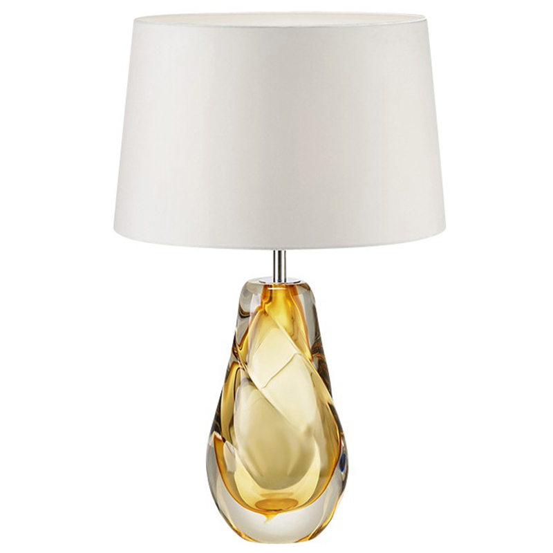 Лампа настольная Ritz Amber Table Янтарное стекло Янтарный Прозрачный Белый Лампа настольная Ritz Amber Table Янтарное стекло Янтарный Прозрачный Белый в Брянске | Loft Concept