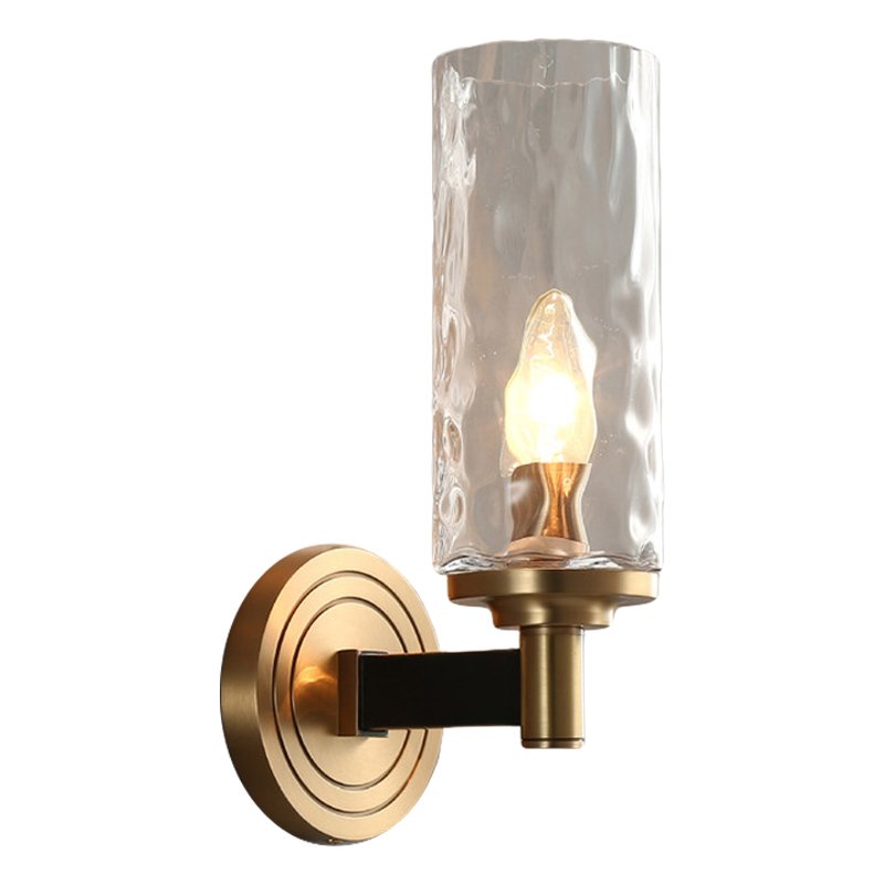 Бра LIAISON black and brass wall lamp Черный Латунь Прозрачное Стекло Бра LIAISON black and brass wall lamp Черный Латунь Прозрачное Стекло в Брянске | Loft Concept