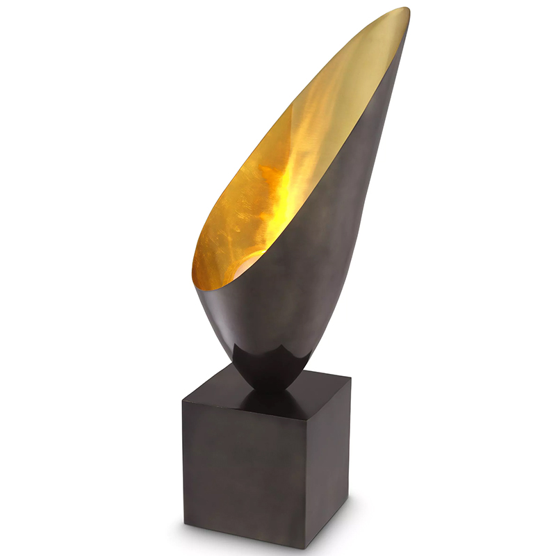 Настольная лампа Eichholtz Table Lamp Grotto Черный Золотой в Брянске | Loft Concept 