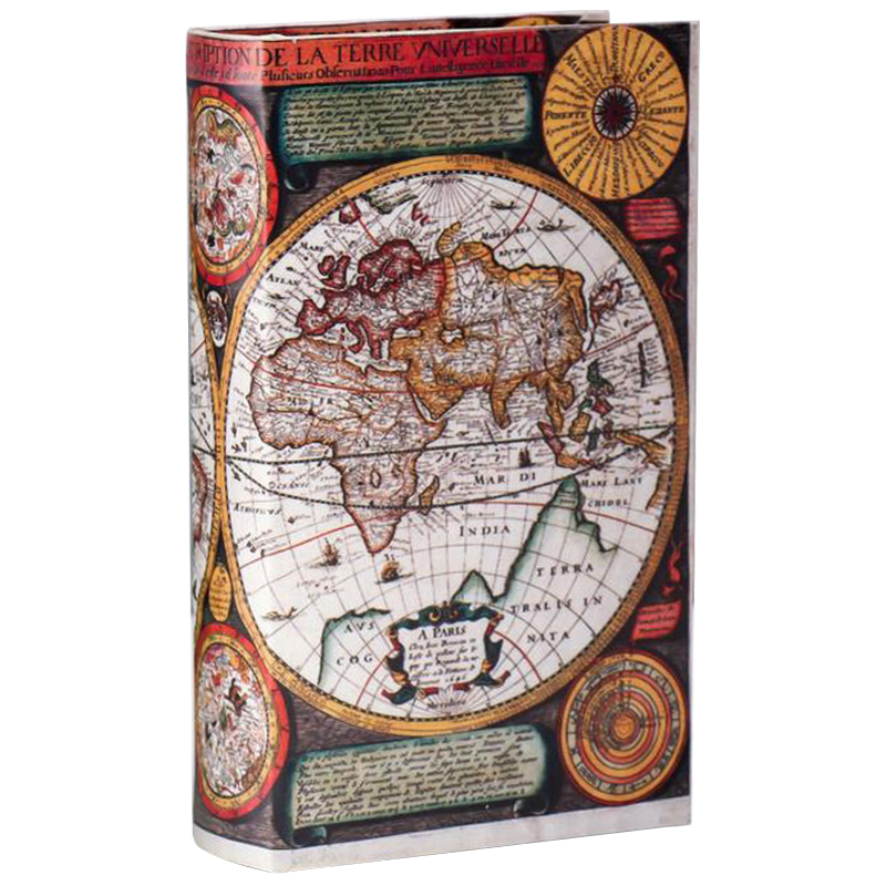 Шкатулка-книга Map of The World Book Box Мульти Шкатулка-книга Map of The World Book Box Мульти в Брянске | Loft Concept
