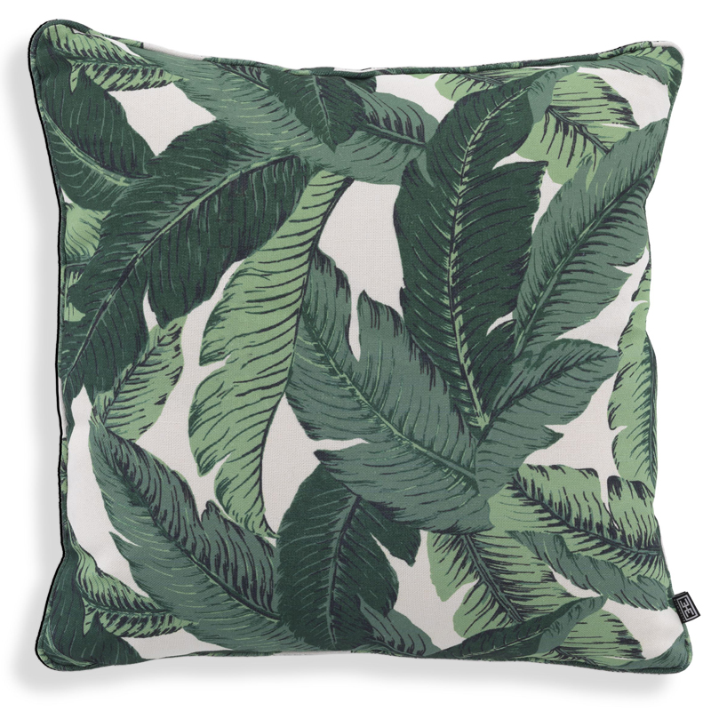 Подушка Eichholtz Pillow Mustique L Белый Зеленый Подушка Eichholtz Pillow Mustique L Белый Зеленый в Брянске | Loft Concept