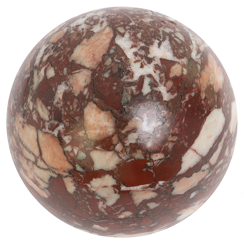 Шар декоративный из натурального камня Креноид Красный Natural Stone Spheres Коричневый Оранжевый Белый Красный Шар декоративный из натурального камня Креноид Красный Natural Stone Spheres Коричневый Оранжевый Белый Красный в Брянске | Loft Concept