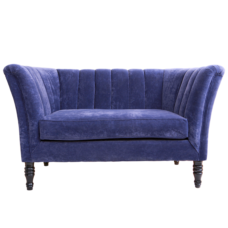 Диван Joffroi Sofa velour blue Синий Диван Joffroi Sofa velour blue Синий в Брянске | Loft Concept