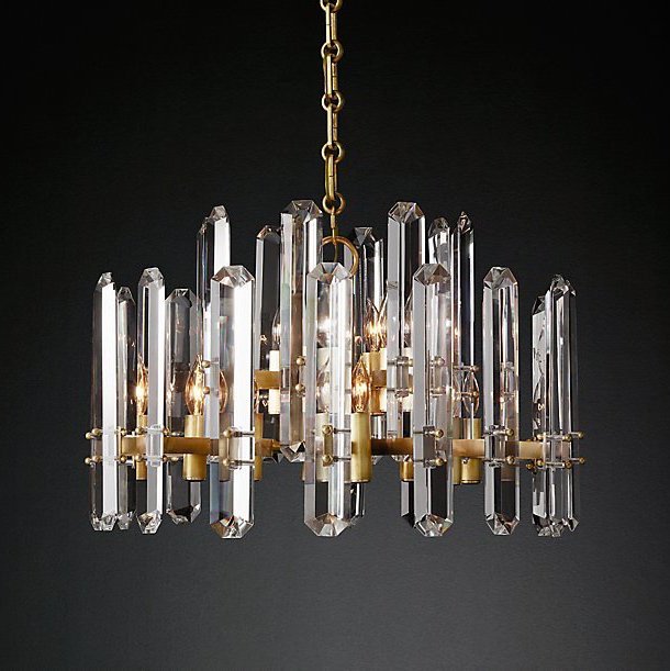 Люстра Restoration Hardware BONNINGTON Chandelier Латунь Прозрачное Стекло Люстра Restoration Hardware BONNINGTON Chandelier Латунь Прозрачное Стекло в Брянске | Loft Concept