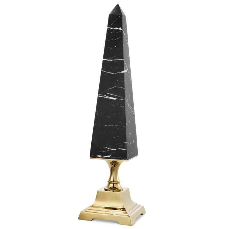 Аксессуар Eichholtz Obelisk Layford L Черный Мрамор Nero Глянцевое золото Аксессуар Eichholtz Obelisk Layford L Черный Мрамор Nero Глянцевое золото в Брянске | Loft Concept