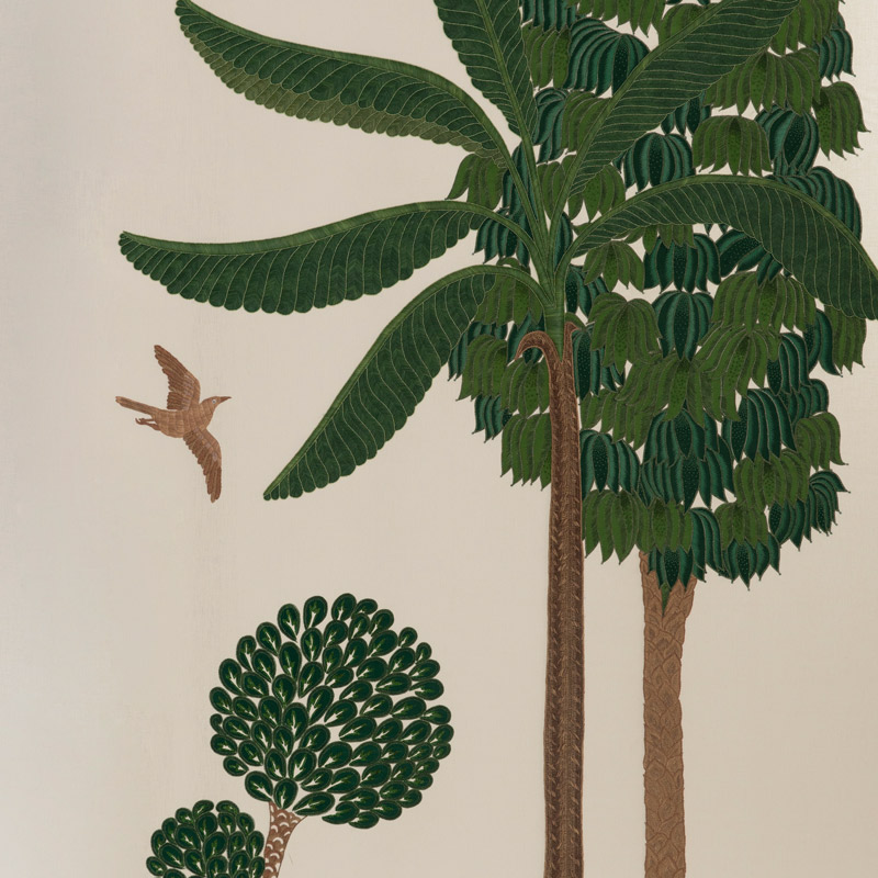 Обои ручная роспись Mughal Trees Original colourway on linen  в Брянске | Loft Concept 