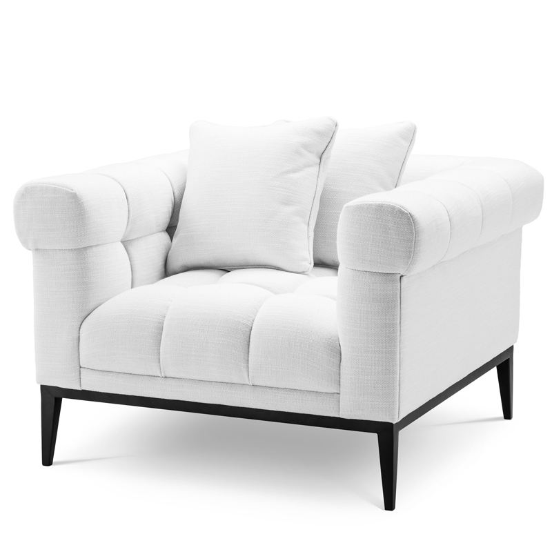 Кресло Eichholtz Chair Aurelio white Белый Черный Кресло Eichholtz Chair Aurelio white Белый Черный в Брянске | Loft Concept