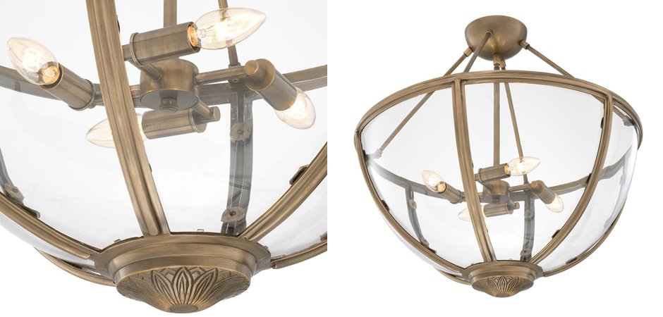 Потолочный светильник Eichholtz Ceiling Lamp Deveraux Antique brass - Loft-Concept в Брянске