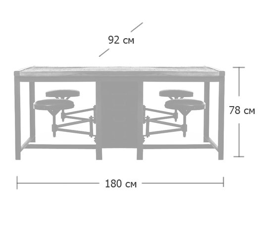 Большой рабочий стол Rupert Work Table Rustic Большой рабочий стол Rupert Work Table Rustic в Брянске