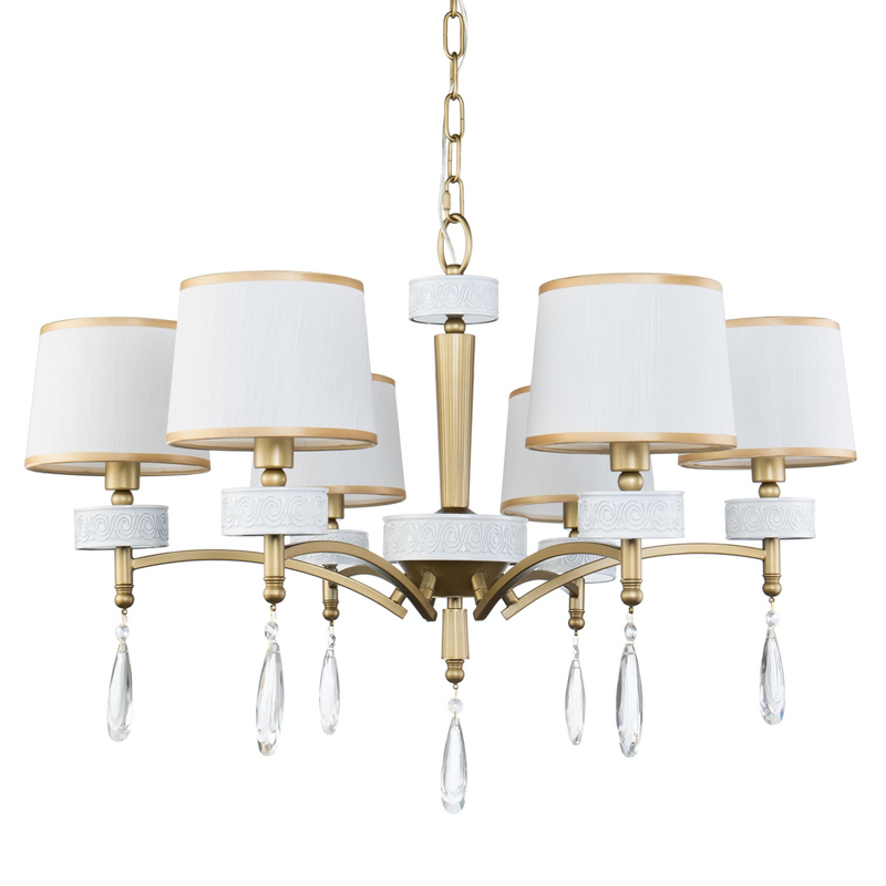 Люстра Dayodore Chandelier 73 Золотой Белый Прозрачный Люстра Dayodore Chandelier 73 Золотой Белый Прозрачный в Брянске | Loft Concept