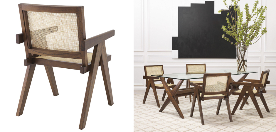 Стул Eichholtz Dining Chair Aristide brown Стул Eichholtz Dining Chair Aristide brown - Loft-Concept в Брянске