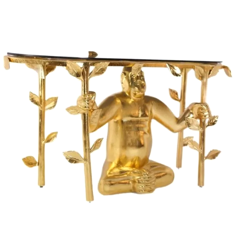 Консоль Gorilla console Francois Xavier Lalanne Золотой Прозрачный Черный Консоль Gorilla console Francois Xavier Lalanne Золотой Прозрачный Черный в Брянске | Loft Concept