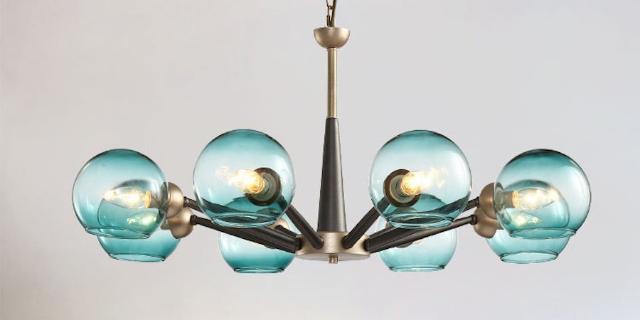 Люстра Thalia chandelier Blue glass Люстра Thalia chandelier Blue glass - Loft-Concept в Брянске