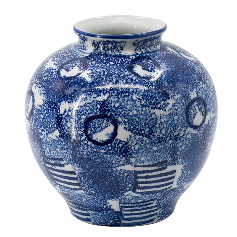 Ваза Abstraction Vase Синий Белый Ваза Abstraction Vase Синий Белый в Брянске | Loft Concept