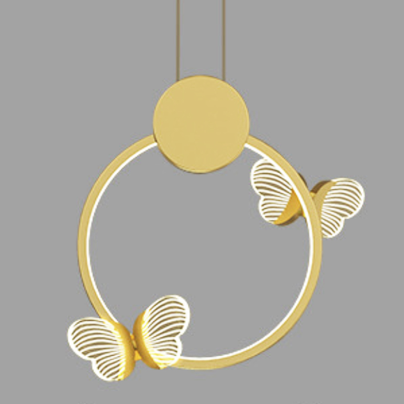 Светильник Butterfly Gold Circle Прозрачный Золотой Светильник Butterfly Gold Circle Прозрачный Золотой в Брянске | Loft Concept