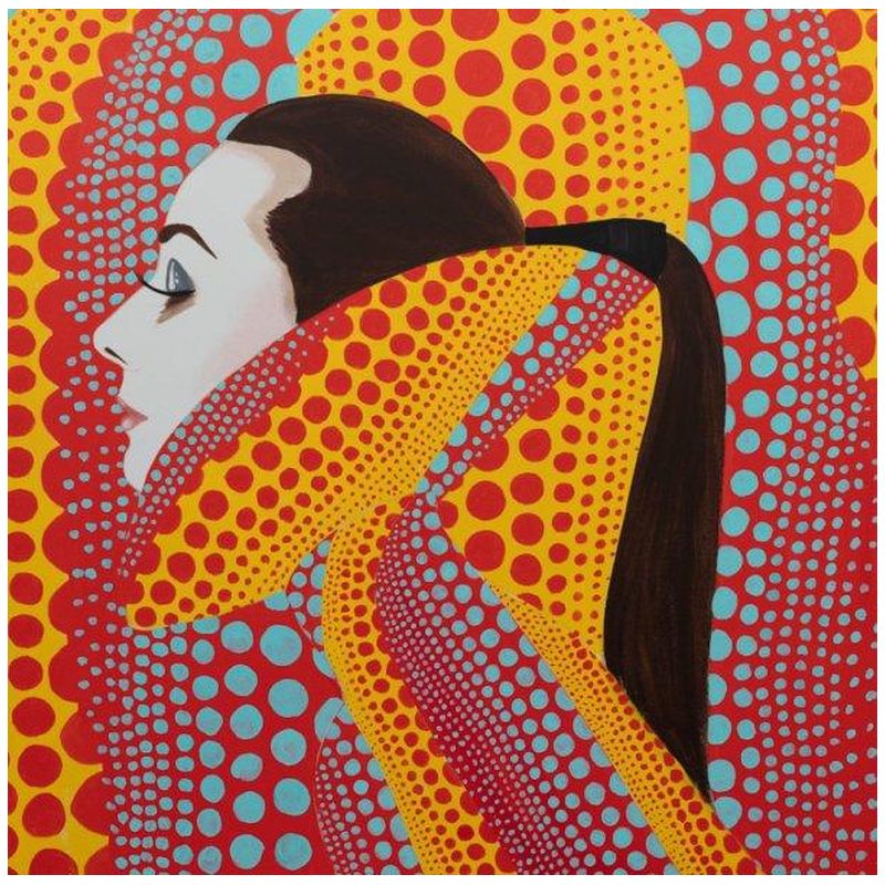 Картина She Dreamed of Kusama in Red and Yellow Мульти в Брянске | Loft Concept 