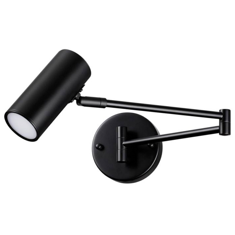 Черное бра поворотное Trumpet Wall Lamp Черный Черное бра поворотное Trumpet Wall Lamp Черный в Брянске | Loft Concept