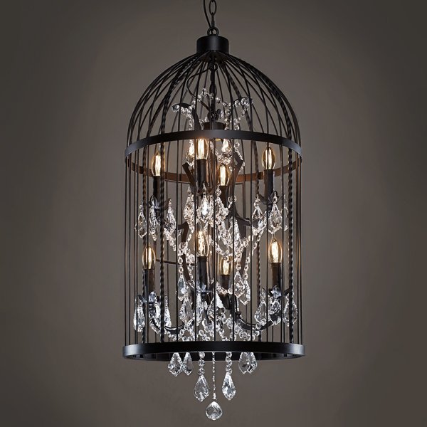 Люстра Steampunk Birdcage Chandelier 45 black Черный Люстра Steampunk Birdcage Chandelier 45 black Черный в Брянске | Loft Concept