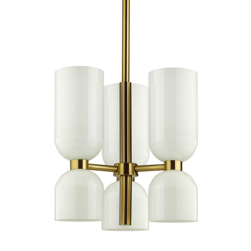 Люстра Lightmaker Studio Edie Chandelier 3 Белый Бронза Люстра Lightmaker Studio Edie Chandelier 3 Белый Бронза в Брянске | Loft Concept