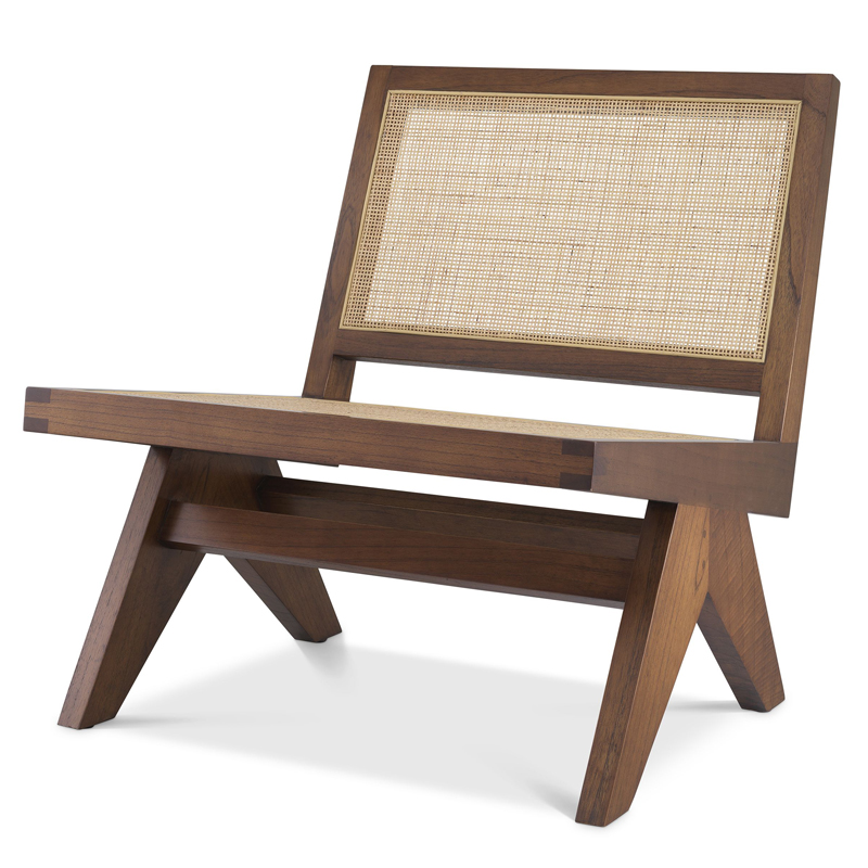 Кресло Eichholtz Chair Romee brown Коричневый Бежевый Кресло Eichholtz Chair Romee brown Коричневый Бежевый в Брянске | Loft Concept