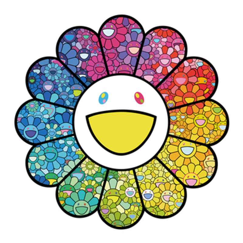 Takashi Murakami Арт-объект на стену Смеющийся Цветок большой Мульти в Брянске | Loft Concept 