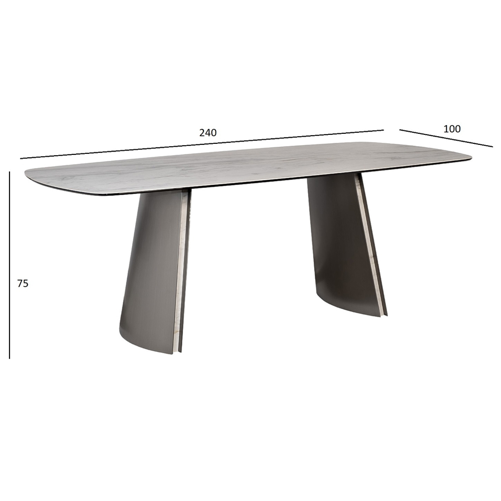 Стол обеденный прямоугольный керамический Ceramic Dining Table в Брянске