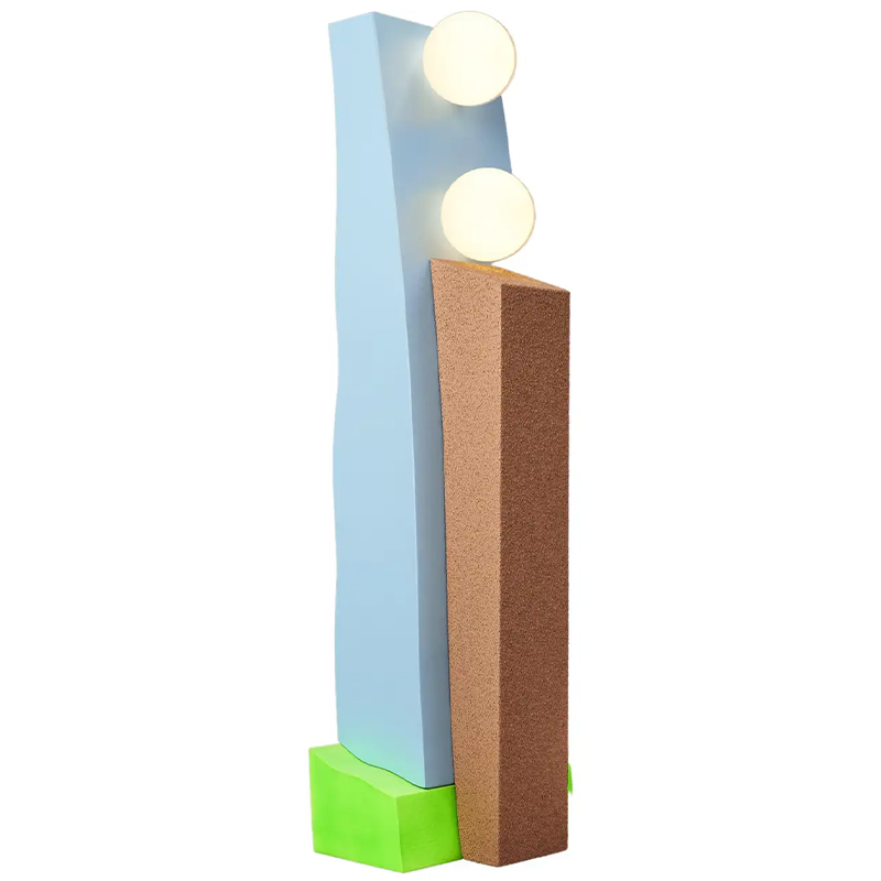 Торшер Masquespacio Double Lamp Мульти Голубой Коричневый Зеленый Торшер Masquespacio Double Lamp Мульти Голубой Коричневый Зеленый в Брянске | Loft Concept