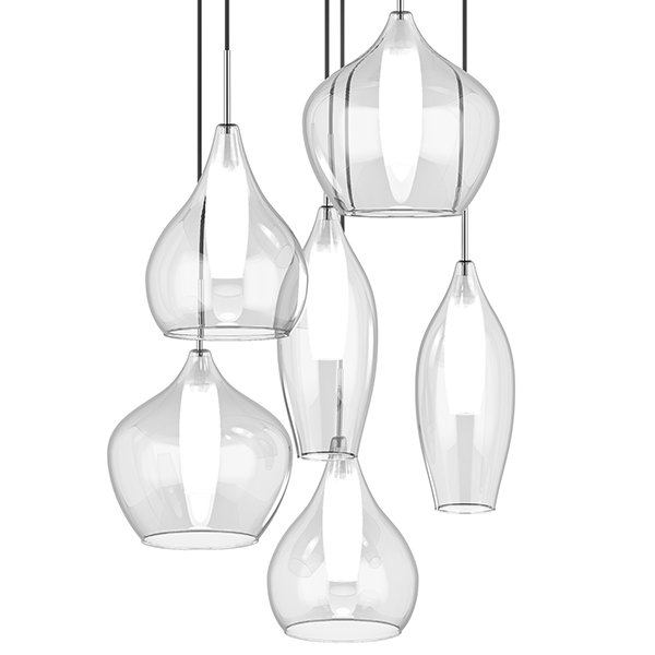 Люстра Candiano Transparent 6 Light Прозрачный Хром Люстра Candiano Transparent 6 Light Прозрачный Хром в Брянске | Loft Concept