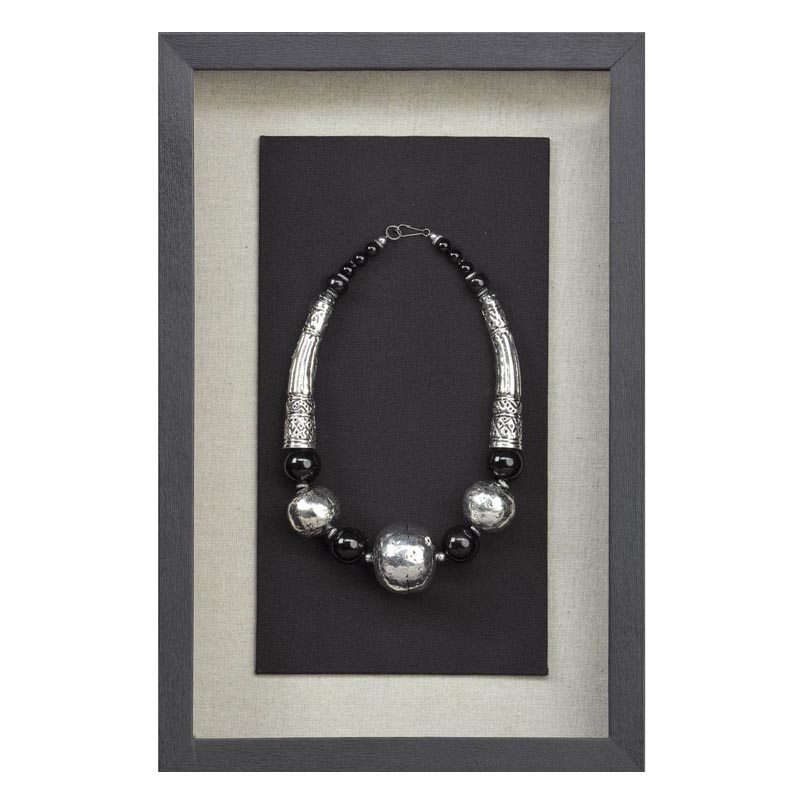 Панно Necklace Wall Accessory IV Черный Серебряный Панно Necklace Wall Accessory IV Черный Серебряный в Брянске | Loft Concept