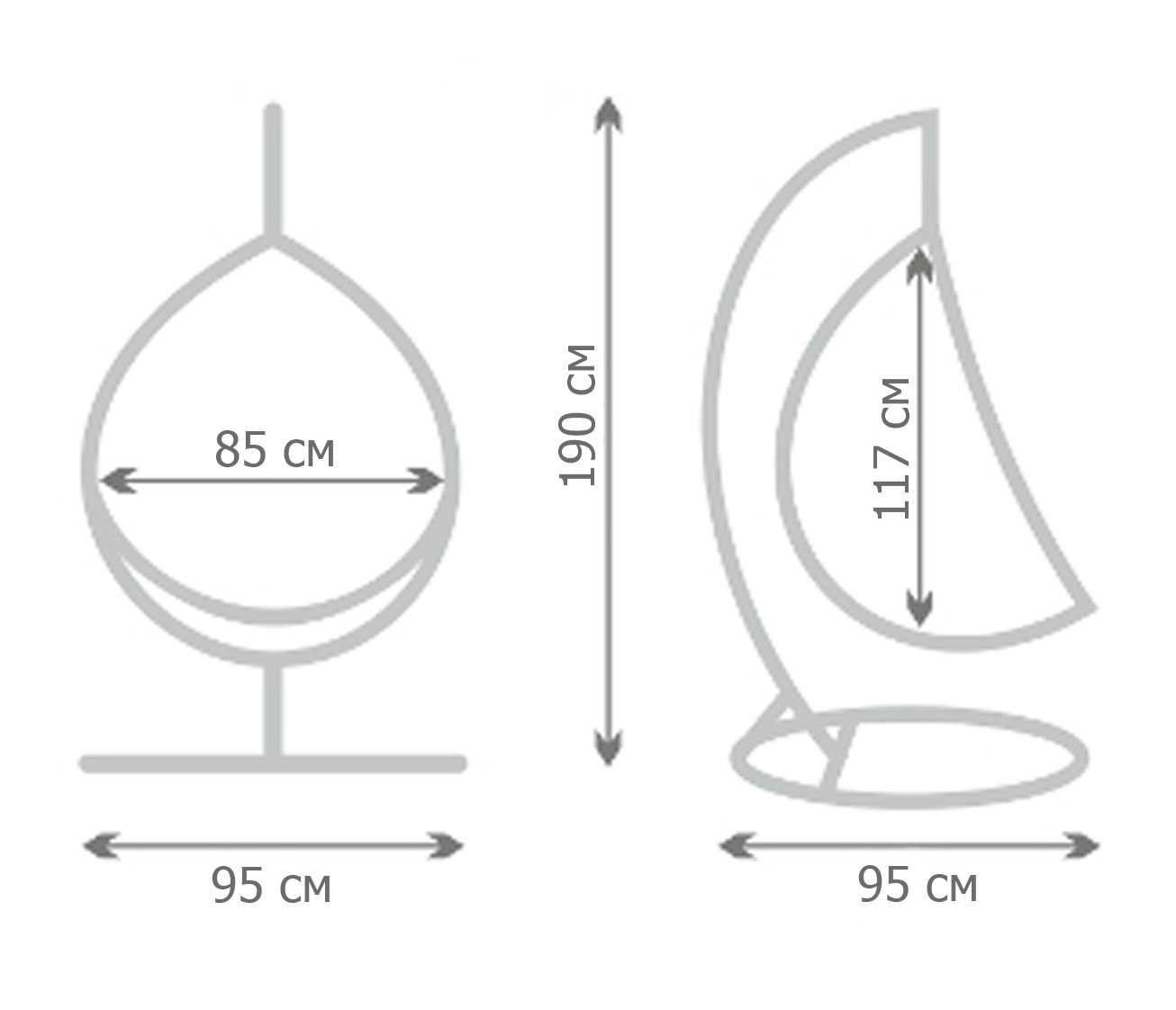 Кресло Swing chair outdoor White Egg Кресло Swing chair outdoor White Egg в Брянске
