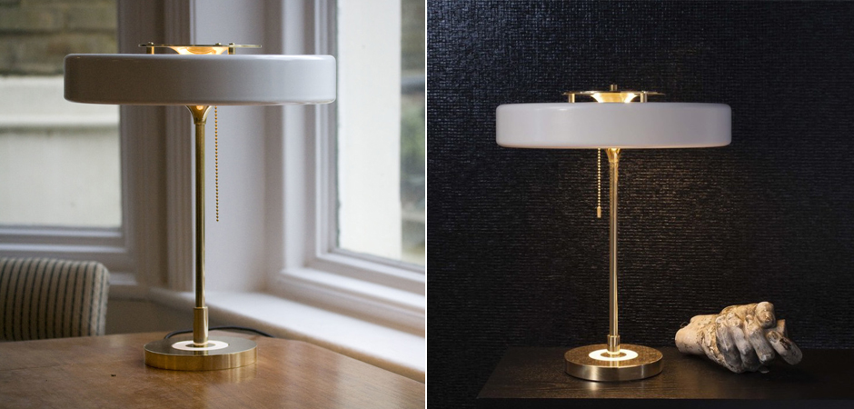 Настольная Bert Frank Revolve Table Lamp White Настольная Bert Frank Revolve Table Lamp White - Loft-Concept в Брянске